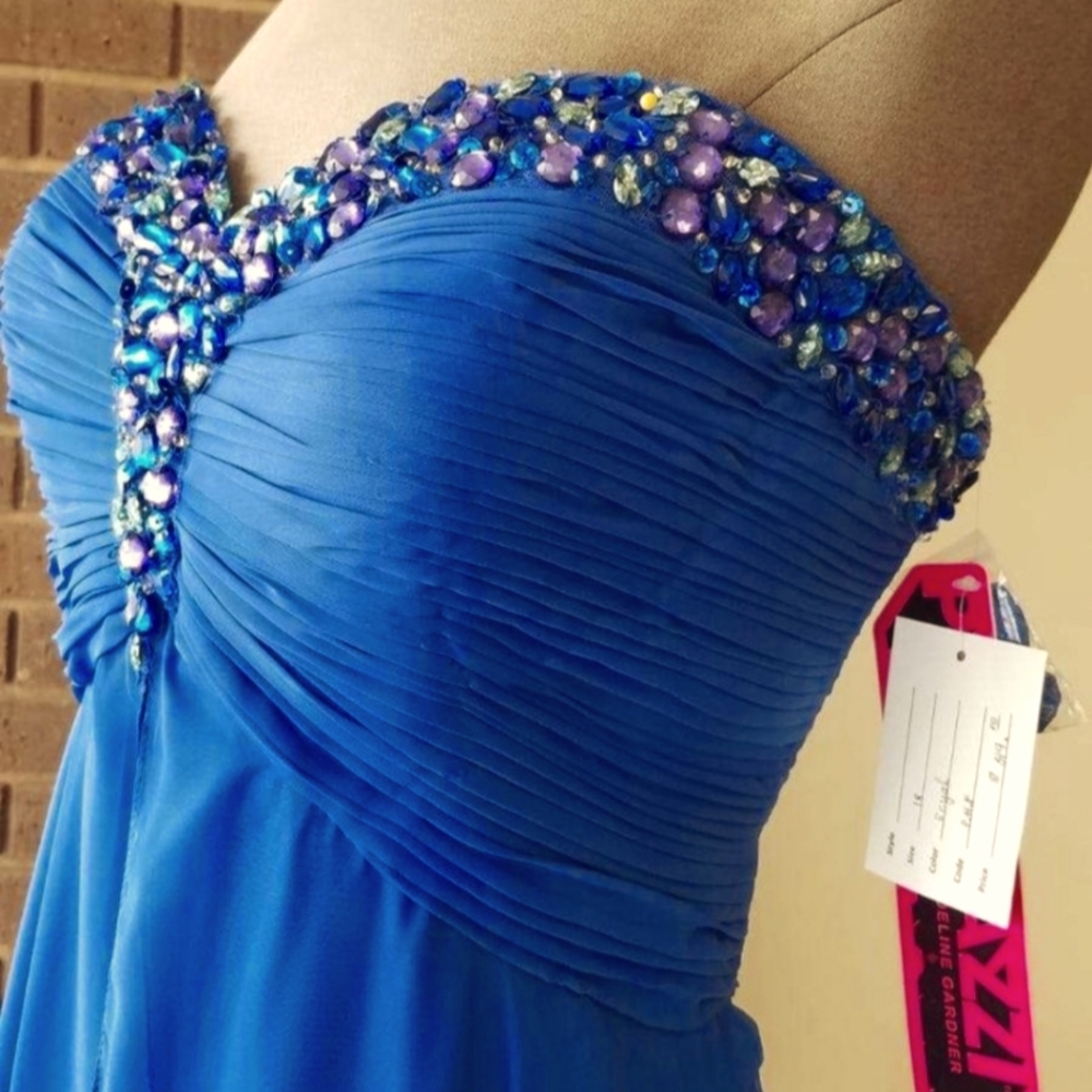 Morí Lee Blue Dress (size 18)